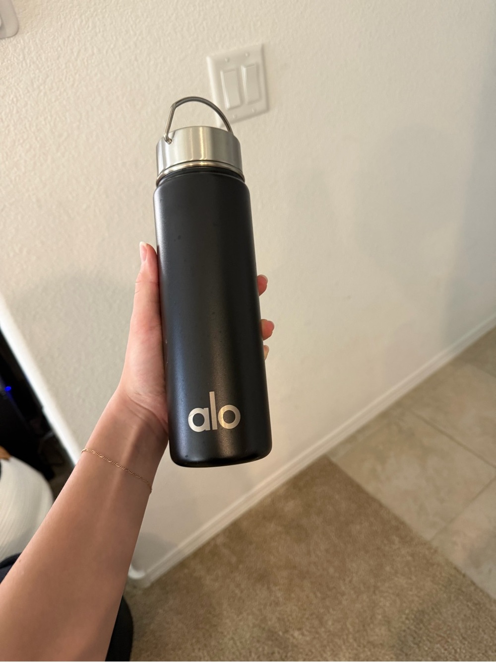 Alo water bottle